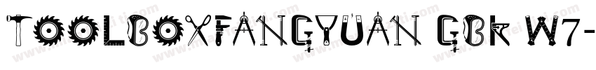 toolboxFangYuan GBK W7字体转换